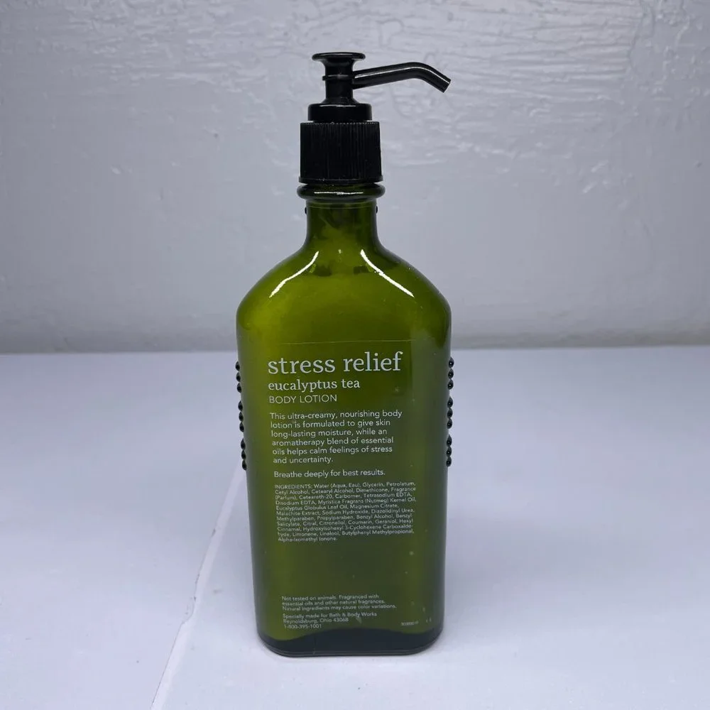 Bath & Body Works Aromatherapy Stress Relief Eucalyptus Tea Body Lotion 6.5 oz
